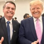 Ex-presidente Bolsonaro e presidente dos EUA Donald Trump