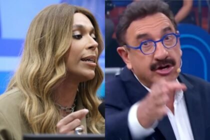 Erika Hilton (PSol) e apresentador Ratinho