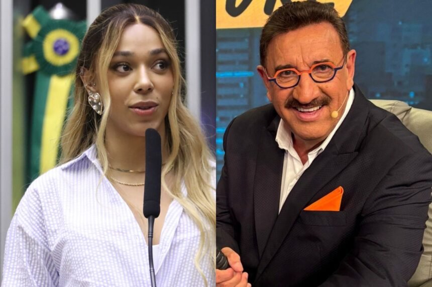 Erika Hilton e Ratinho do SBT