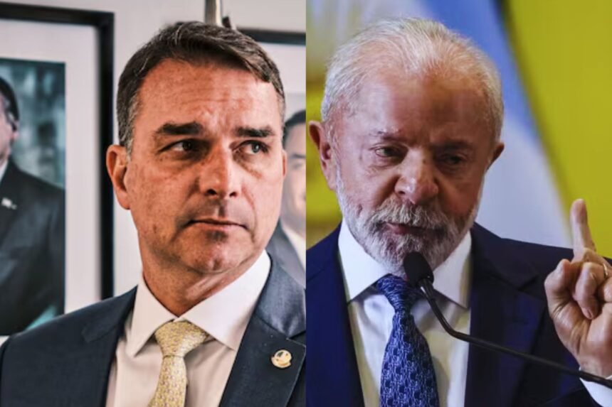 Flávio Bolsonaro e Lula
