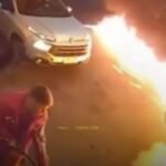 Homem tenta atear fogo em posto de gasolina e é preso