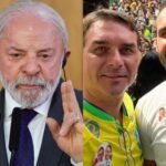 Lula, Flávio e Eduardo Bolsonaro