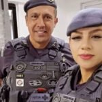 Tenente-coronel da Polícia Militar Geraldo Leite Rosa Neto e Gisele Alves Santana