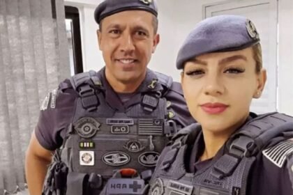 Tenente-coronel da Polícia Militar Geraldo Leite Rosa Neto e Gisele Alves Santana