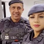 PM Gisele Alves e tenente-coronel Geraldo Neto