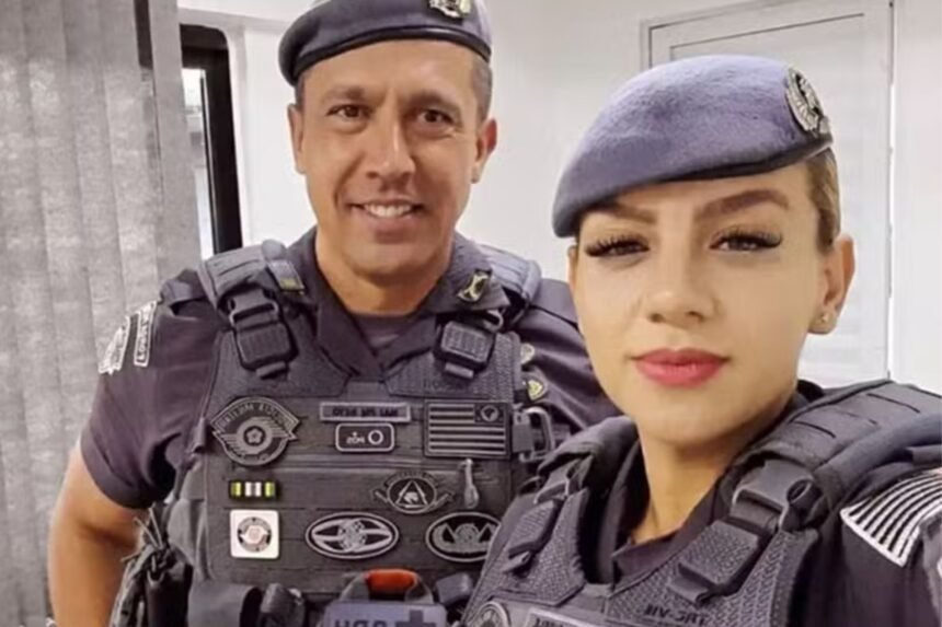 PM Gisele Alves e tenente-coronel Geraldo Neto