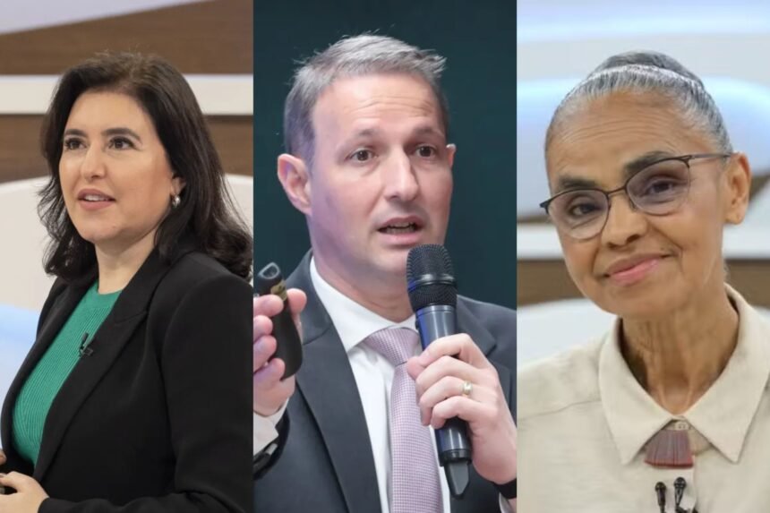 Pesquisa para Senado em SP aponta empate entre Tebet, Derrite e Marina