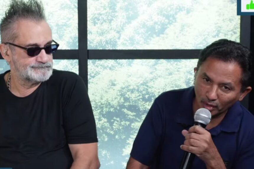 Regis Tadeu e Manoel, o "Caneta Azul"