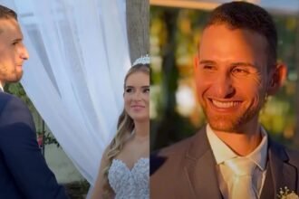 Imagens mostram jovem feliz em casamento pouco antes de morrer