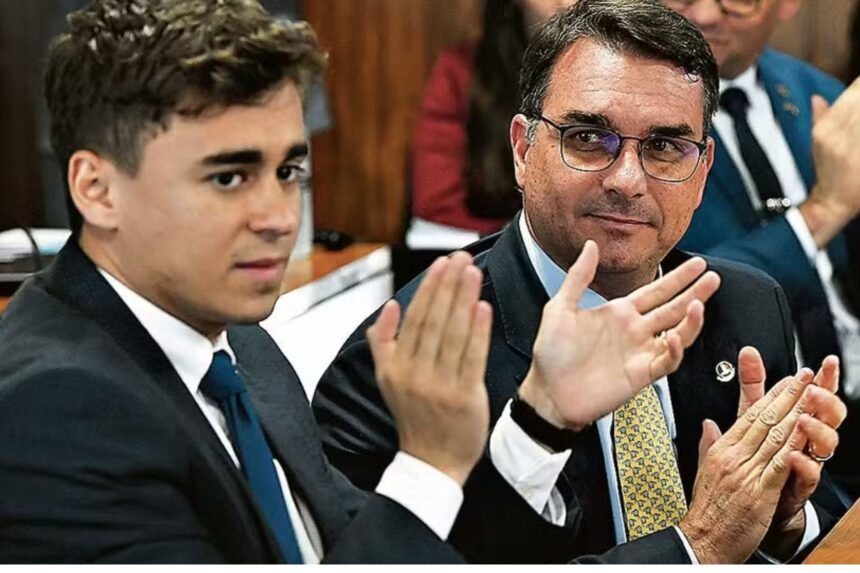 Nikolas comenta polêmica envolvendo áudio de Flávio Bolsonaro e Vorcaro