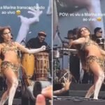 Marina Sena "transcende" durante show e momento viraliza