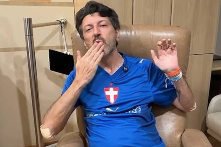 Lito Sousa parabeniza o Palmeiras e é homenageado antes do jogo