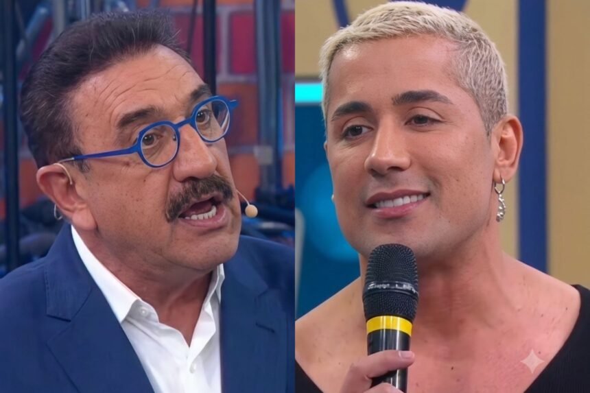 Ratinho causa polêmica e climão ao dizer que cantor tem "cara de viado"